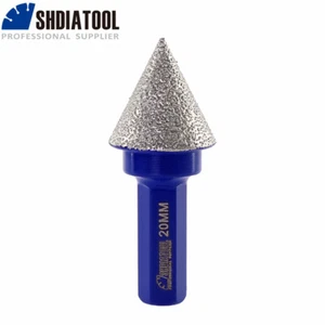 Diamond Finger Bits 20mm Grinding Milling Bevelling Chamfer Cone Porcelain Tile - Picture 1 of 11