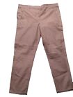 Khakis By Gap Skinny Mini Size 12 Pants White With Light Pink Stripes 36X26