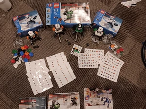 Lego 3544 / (2) 10127 Hockey Player Parts & Pieces  See Pictures! - Picture 1 of 9