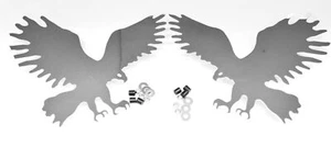GG Cutout Eagle Small Stud Mount Chrome Plated 6" X 4.5 " #94035 94036 Pair - Picture 1 of 4