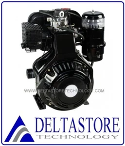 MOTORE DIESEL 12HP E-START COMPATIBILE LOMBARDINI LDA510 3LD510 conico 24mm - Foto 1 di 3