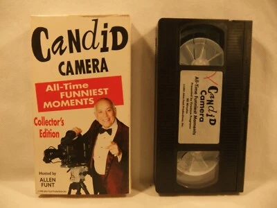 Candid Camera All Time Funniest Moments Allen Funt 1993 VHS Tape TV Show RARE - Immagine 1 di 3