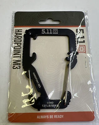 Mosquetón clip Molle negro 5.11 Hardpoint M3 PALS, HEXGRID 121 LBS Foto 1 de 4