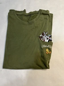 Vintage 1998 Warner Bros Looney Tunes Graphic Embroidered Pocket T -shirt  - Picture 1 of 6