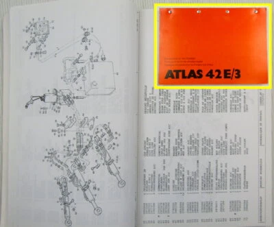 Atlas 42E/3 Radlader Ersatzteilliste Spare parts list Catalogue de pieces - Bild 1 von 2