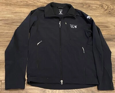 Chaqueta Mountain Hardwear Para Hombre Mediana Onata Soft Shell Negra Cremallera Completa Foto 1 de 4