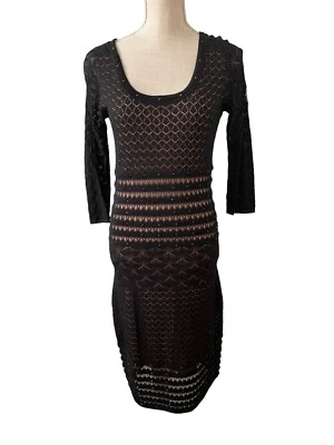 Vestido de cóctel negro Carmen Carmen Marc Valvo para mujer talla pequeña Foto 1 de 4