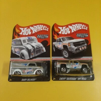 (lote 2) ENTREGA LÁCTEA Y CHEVY SILVERADO ZAMAC Hot Wheels 2019 Collector Mail In Foto 1 de 4