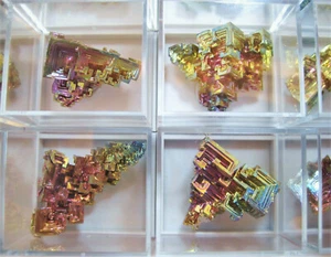 +++ 1 Stück: WISMUT Kristall, synthetisch +++ Bismuth Stufe Mineralien Sammlung - Picture 1 of 5