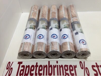 Papiertapete Erismann CONPART 5x 224097 (5Rollen) Klinkeroptik Rotbraun Grau - Bild 1 von 4