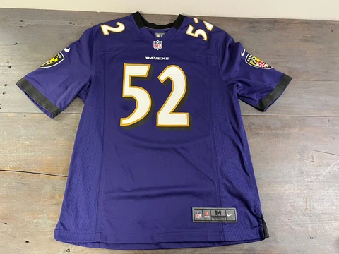 NFL Nike Baltimore Raven Ray Lewis On Field Football Jersey Size Medium Cover