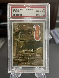 1969 Topps Planet of the Apes #21 Caged! PSA 6 - Picture 1 of 2
