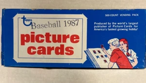 Caja expendedora de tarjetas de béisbol Topps 1987 500 tarjetas FASC  - Imagen 1 de 4