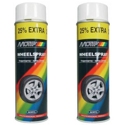 2 x Motip Felgenweiss 500 ml 04003 Felgenlack Felgendekor Felgenspray - Bild 1 von 4