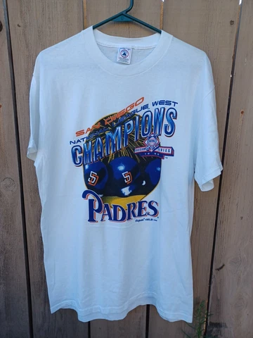 VINTAGE  PADRES SAN DIEGO MLB 1998 T SHIRT WHITE size L Cover