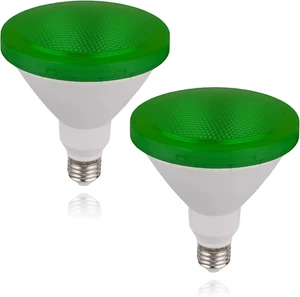 Par38 LED Green Light Bulb - 15W (100Watt Equivalent) - E26 Green Flood Lights 2 - Picture 1 of 12