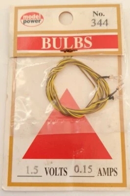 Model Power HO 1.5 Volts Bulbs 0.15 AMPS #344 - Image 1 of 3