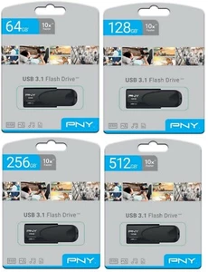 PNY 512GB 1TB HIGH SPEED USB Memory Stick Mini Pen Flash Drive USB 3.0 and 3.1 - Picture 1 of 26