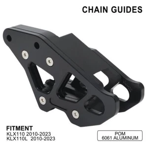 Motorcycle Chain Guard Guide CNC For KLX110 2010-2023 KLX110L 2010-2023 Black - Picture 1 of 8