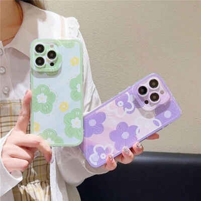 For Huawei Honor Case Cute Flower Phone Cover Back Skin Soft Fashion Hot Women - Image 1 of 4