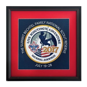 National Boy Scout Jamboree 2017 emblema con logotipo bordado enmarcado - Imagen 1 de 1