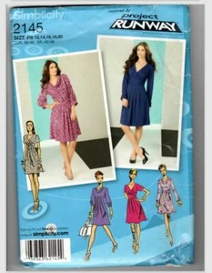 Simplicity 2145 Project Runway Misses Dress Pattern Size 12-20 Trimmed - Picture 1 of 1