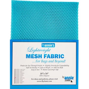 MESH Fabric ~ PARROT BLUE ~ ByAnnie ~ 18" x 54" For Bags, See-Through Pockets - Picture 1 of 4