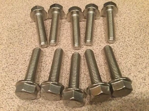 (10) M8 X 1.25 X 30 Stainless Steel DIN 6921 A2 Hex Flange Bolts M8x30mm Flange - Picture 1 of 3