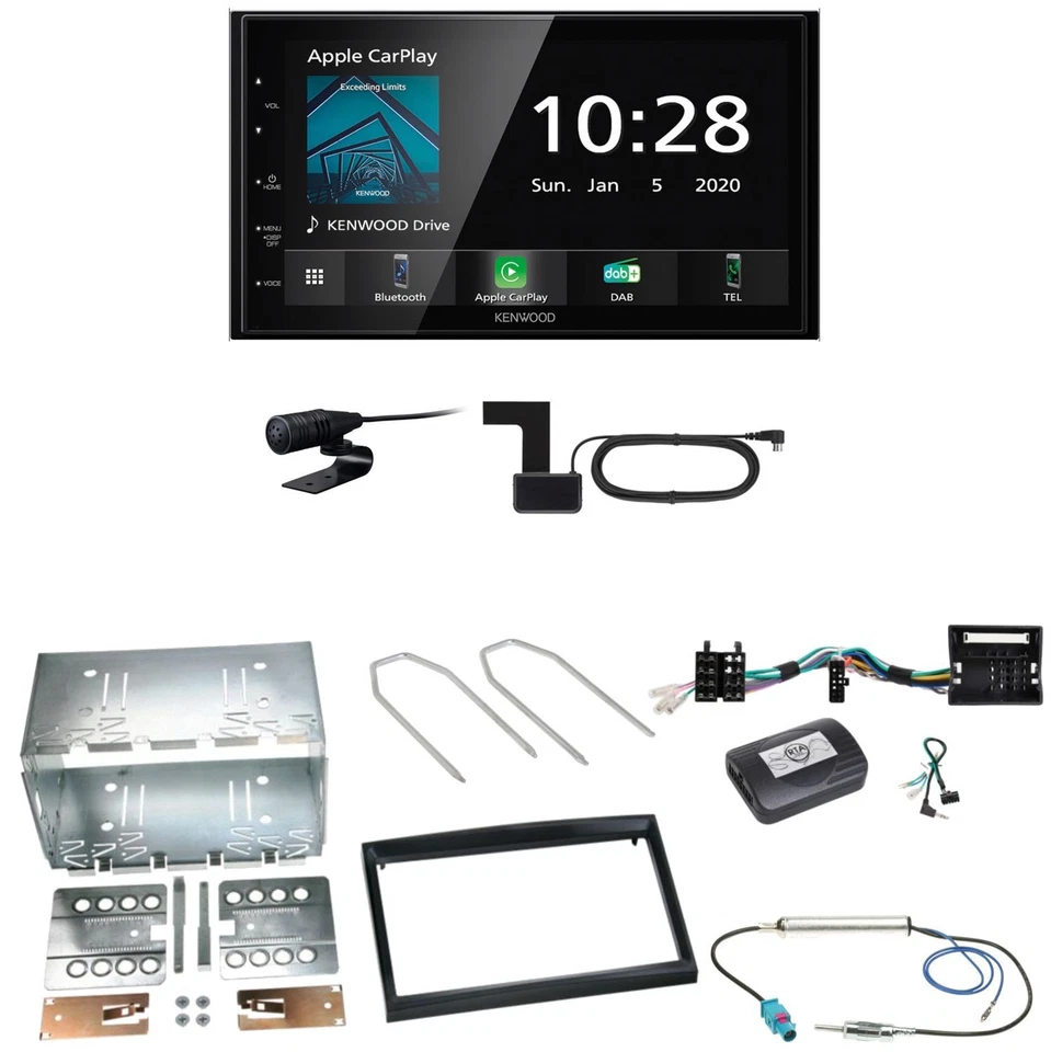 Kenwood DMX5020DABS Android Auto Einbauset für Peugeot 207 307 Partner Expert - Bild 1 von 1