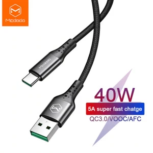 Mcdodo Type C USB Braided Cable 40W 5A SuperCharge Data for Huawei. 1.5m - Picture 1 of 12