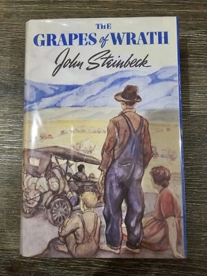The Grapes Of Wrath by John Steinbeck, 1st Ed, 5th Printing, HC, Facsimile DJ - Imagem 1 de 4