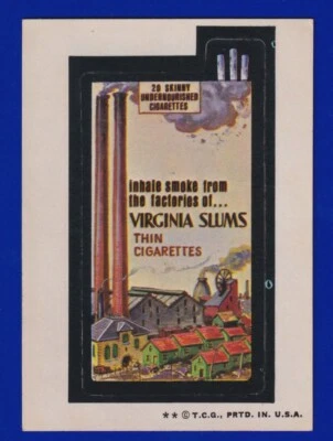 VIRGINIA SLUMS 1974 TOPPS WACKY PACKAGES series 6 VG-EX+ - Image 1 of 2