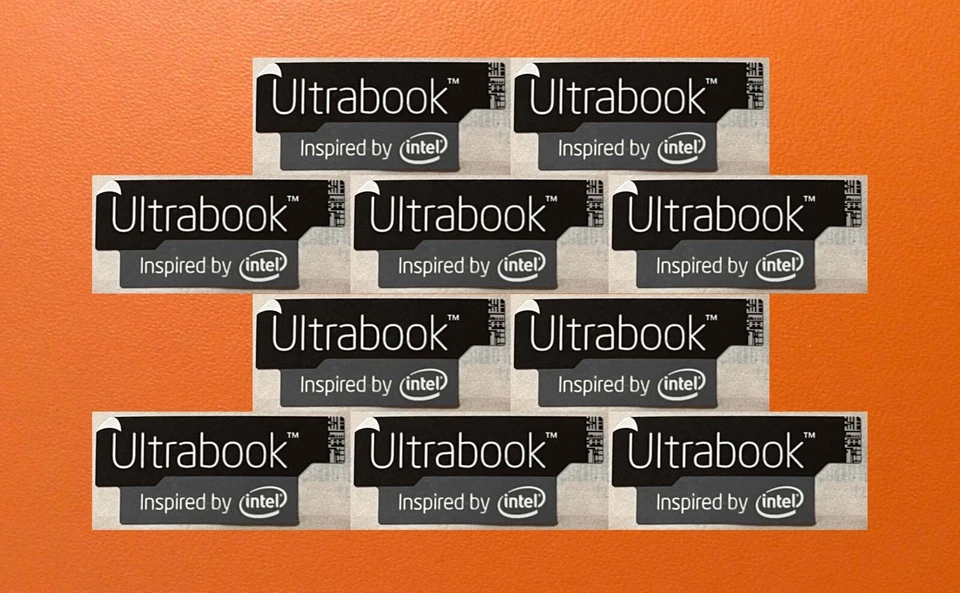 10 PCS Sticker for Ultrabook Inspired By - Black Edition 13m x 30mm Logo Decal - Image 1 of 2