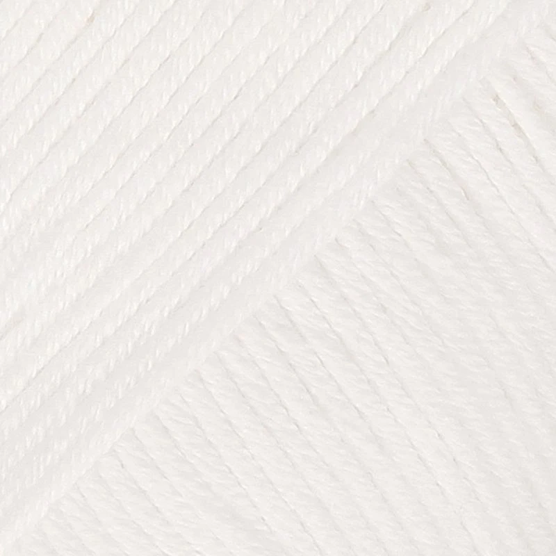 6 x Drops SAFRAN Cotton 4 Ply YARN 17 White 300g