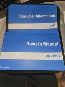 2022 Honda HR-V Owners Manual With Case OEM new but not sealed - Picture 1 of 3