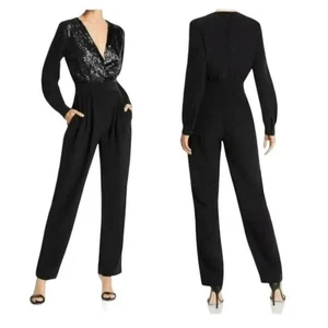 LINI - Mono envolvente sintético con lentejuelas Stella para mujer nuevo con etiquetas talla XS - Imagen 1 de 6