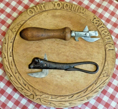 Bull Can opener + Wooden Handle Can Opener Vintage Kitchenaila - Image 1 of 4
