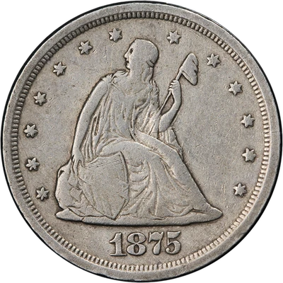 1875-S Twenty (20) Cent Piece Nice F/VF Nice Eye Appeal Nice Strike - Image 1 of 2