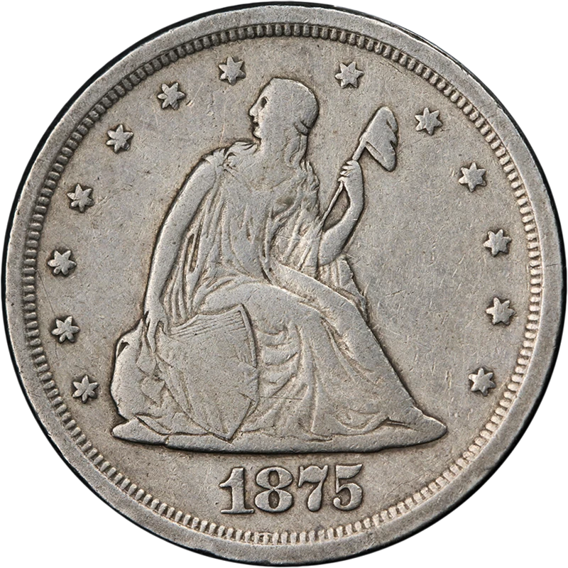 1875-S Twenty (20) Cent Piece Nice F/VF Nice Eye Appeal Nice Strike - Image 1 of 2