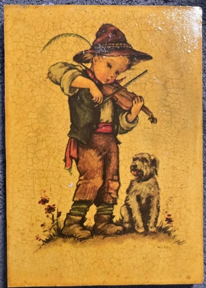  M.I. Hummel Bild  14 cm x 10 cm. Gute  Zustand.   Vintage. , - Bild 1 von 1