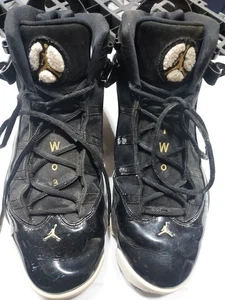 Nike Air Jordan 6 anelli da uomo nero oro metallizzato (322922-007) taglia 13 - Foto 1 di 13