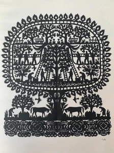 SELTENE SCHERENSCHNITTE SCHNEIDEPAPIER SCHWEIZER WAADTLÄNDER ALPEN OBERLAND (2) - Bild 1 von 16