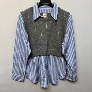 Camicetta top maglione canotta Maeve Anthropologie nuova con etichette taglia XL X-Large D015 -22 - Foto 1 di 16