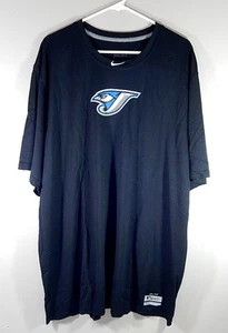 Camisa de calentamiento emitida por el equipo Toronto Blue Jays Nike Dri Fit nueva XXL negra - Imagen 1 de 2