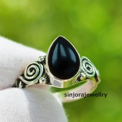 Anello regalo fatto a mano in argento sterling 925 con pietra preziosa... - Immagine 1 di 4