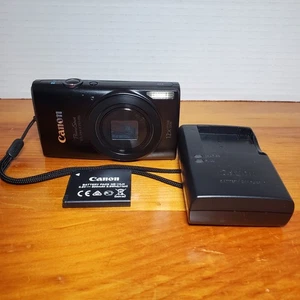Canon PowerShot ELPH 170 IS 12x 20 MP Compact Digital Camera Black Point & Shoot - Picture 1 of 11