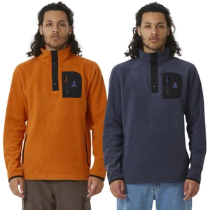 Rip Curl Mens Search Polar Half Zip Fleece Crew Neck Chest Pocket Winter Warm - Picture 1 of 9