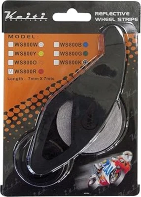 Cinta reflectante universal Keiti WS-800 llanta naranja raya WS800O Foto 1 de 4