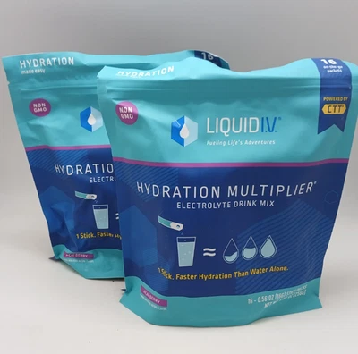 Liquid I.V. Hydration Multiplier Acai Berry 32 Sticks | Electrolyte Drink - 7/25 - Image 1 of 3