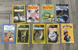 9 Book Lot National Geographic Kids Can Read Scholastic Beginner Readers - Picture 1 of 8